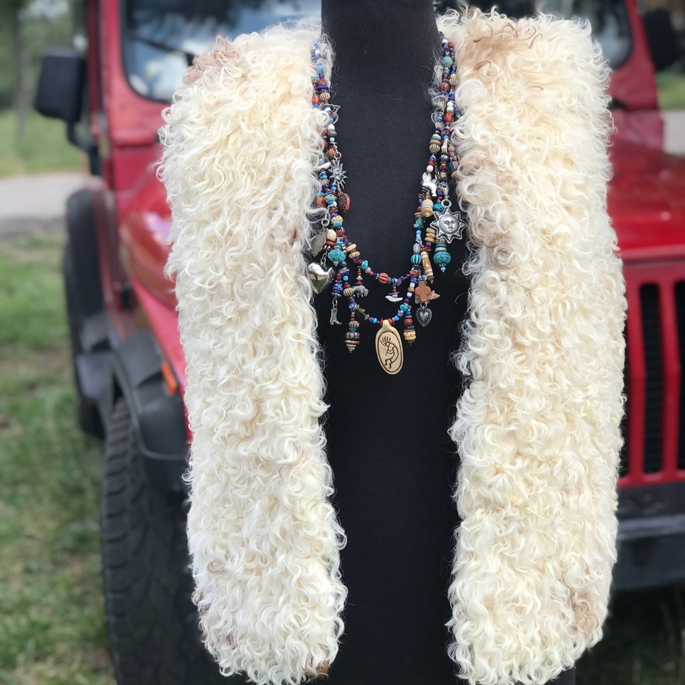 Overland Sheep Co Taos Mongolian Sheepskin Vest S